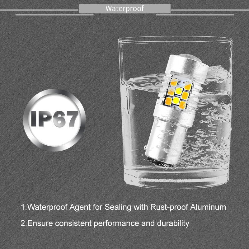 2 шт универсальный указатель поворота двойной цвет Янтарный Белый 1157 BAY15D 2835