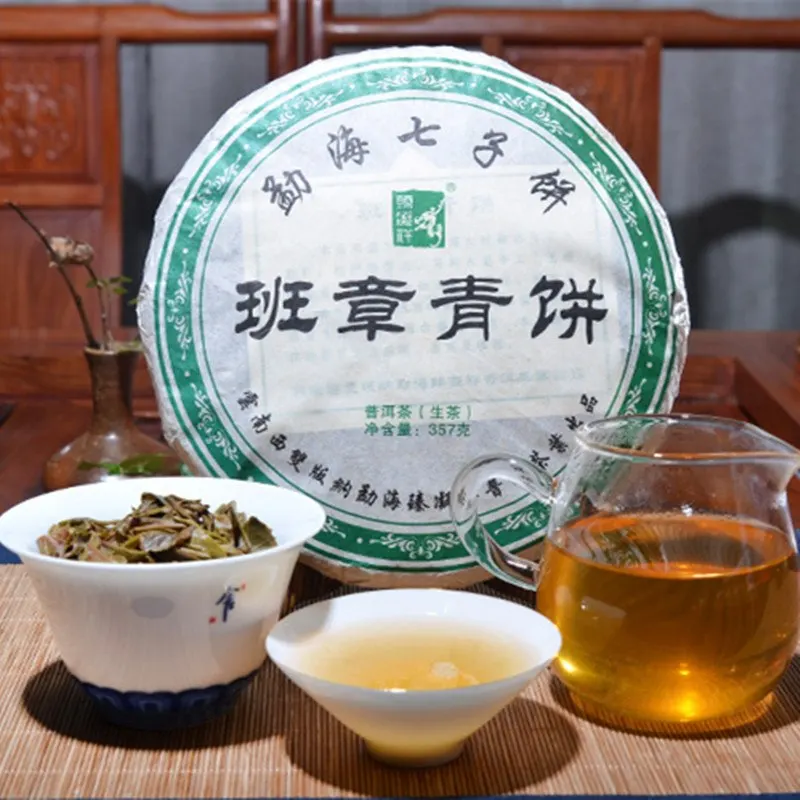 

Китайский Пуэр-чай, 357 г, Юньнань, сырой чай Xigui High Mountain, древнее дерево, ручной чистый материал, зеленый чай для ухода за здоровьем