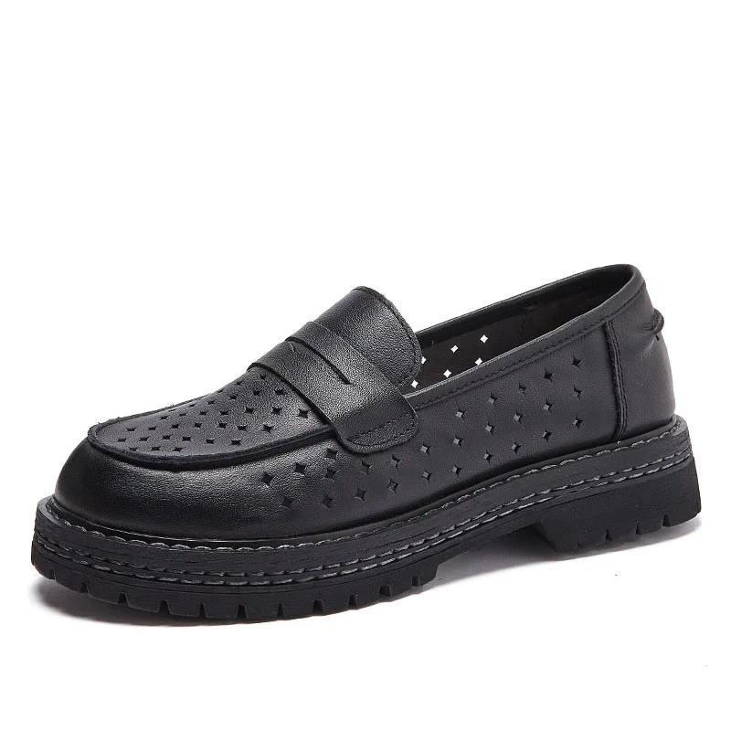 

2021 ручной работы в стиле ретро полые туфли на плоской подошве из натуральной кожи женская обувь без шнуровки; Женская обувь из натуральной кожи летние туфли-оксфорды; Туфли на низком каблуке; Повседневные лоферы