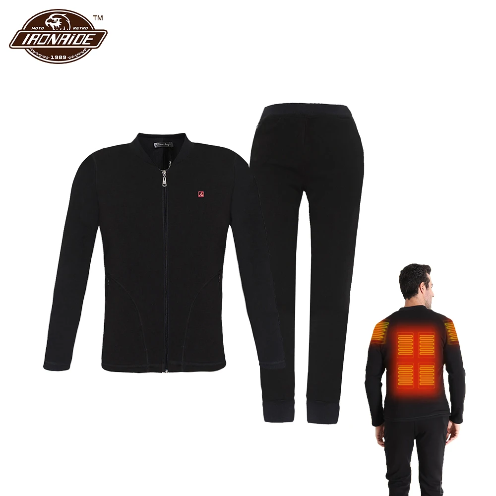 Мужская мотоциклетная куртка с подогревом комплект зимнего термобелья