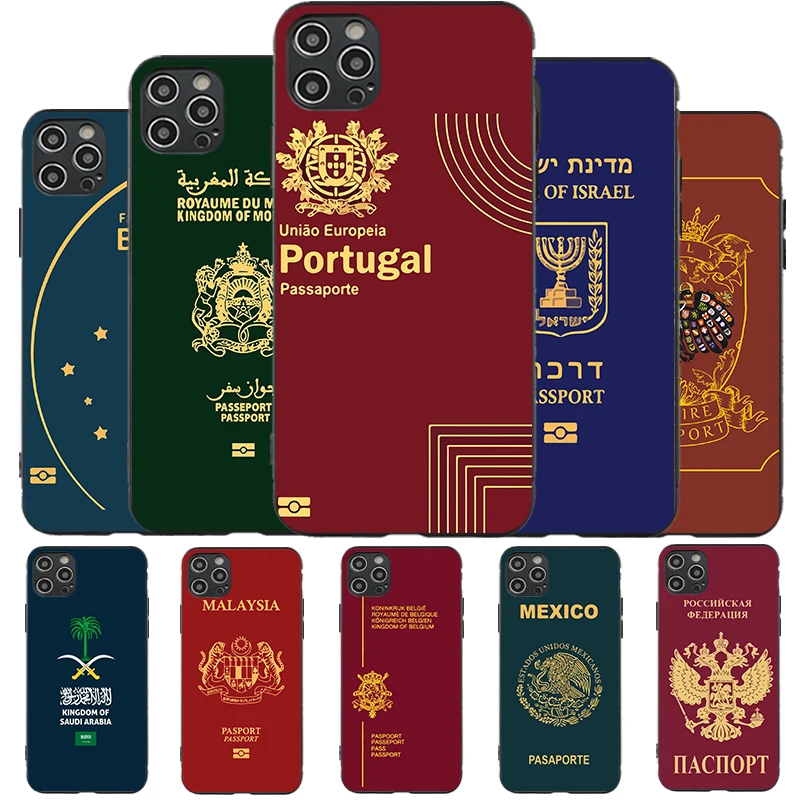 

Passport Print TPU Soft Case For Apple iPhone Case Cover