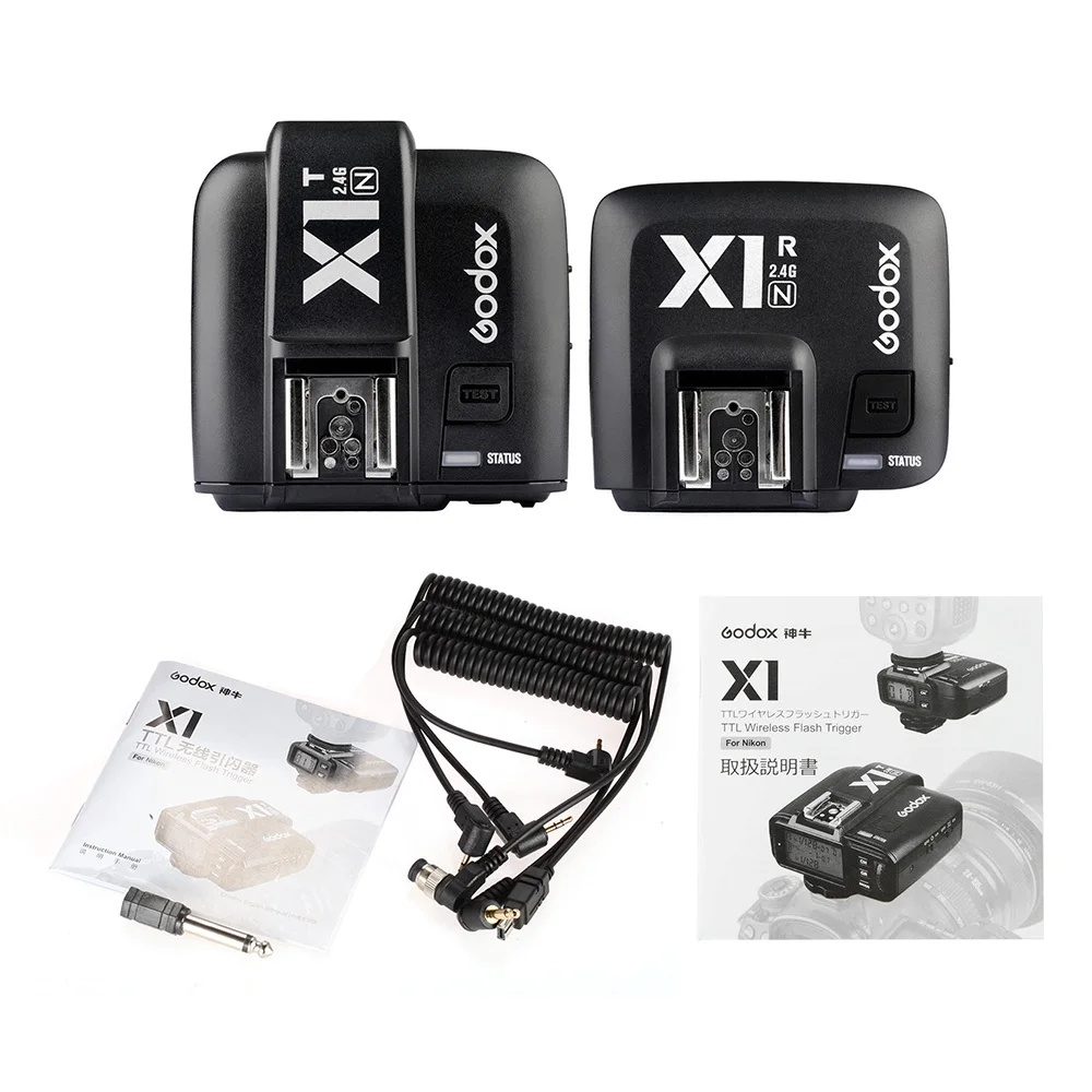 Godox X1N TTL 2 4 ГГц беспроводной триггер для вспышки JP с экраном многофункциональный