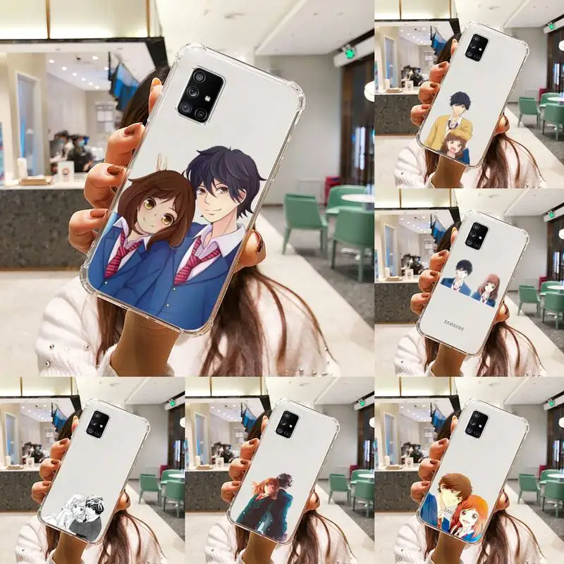 

Ao Haru Ride Japan anime Phone Case Transparent For Samsung Galaxy A S Note 9 10 51 50 71 70 80 20 21 30s ultra plus