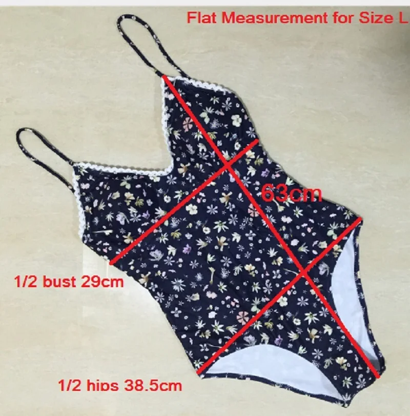 Женский слитный купальный костюм с цветочным принтом и эффектом пуш ап монокини