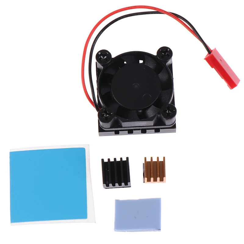 

2020 Universal Fan Cooler Module Square Cooling Fan with Heatsink Cooler Kit Copper Aluminum Cooling Pad For Raspberry Pi 4 /3/2
