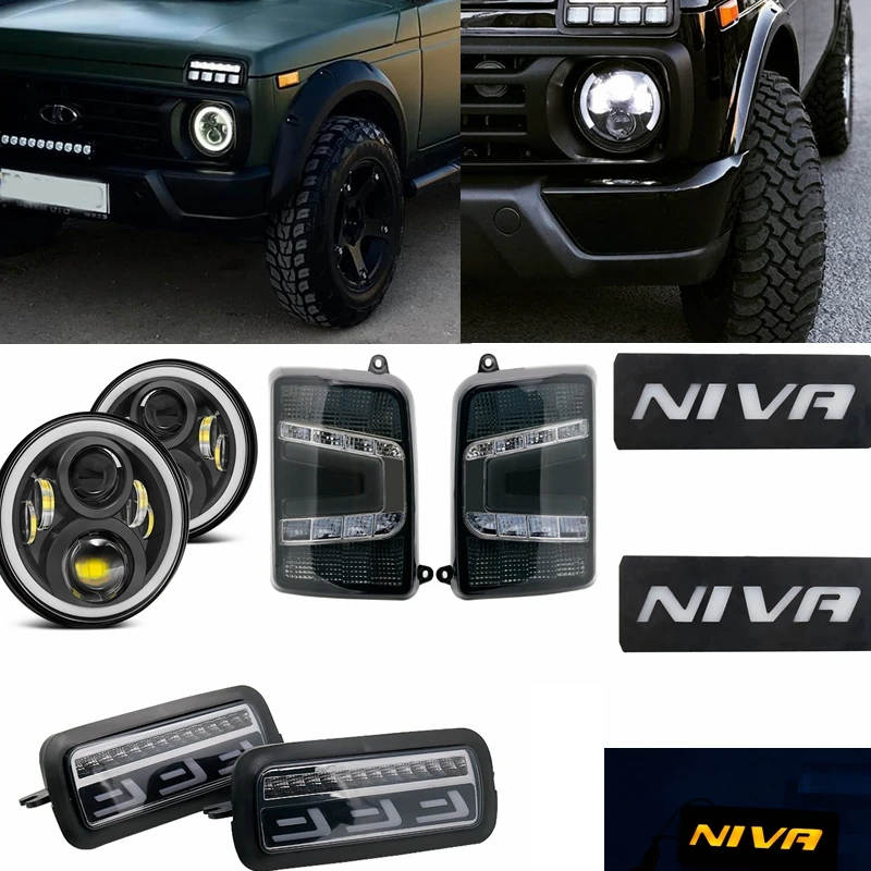 Для Lada Niva 4X4 1995 светодиодный DRL светильник s Запуск поворотник Функция аксессуары