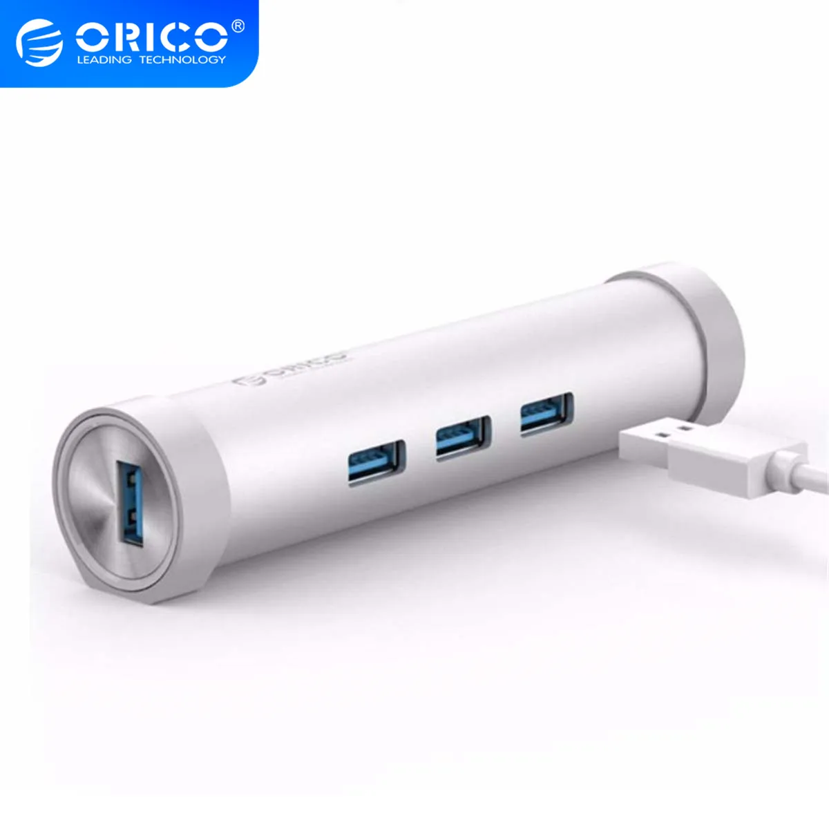 ORICO круглый алюминиевый концентратор USB 3 0 с RJ45 для ноутбука MAC Type c идеально