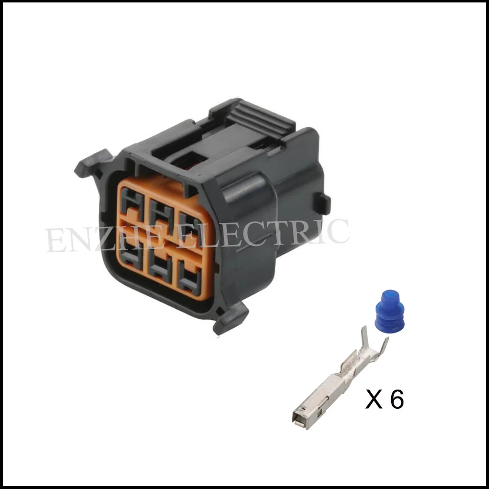 

100set DJ7063X-1.5-21 car wire female Harnes cable 6 pin automotive plug Waterproof sheath Include terminal seal