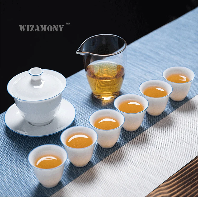 Сумка для путешествий wisamony китайский чайный набор кунг-фу чайник чашки gaiwan
