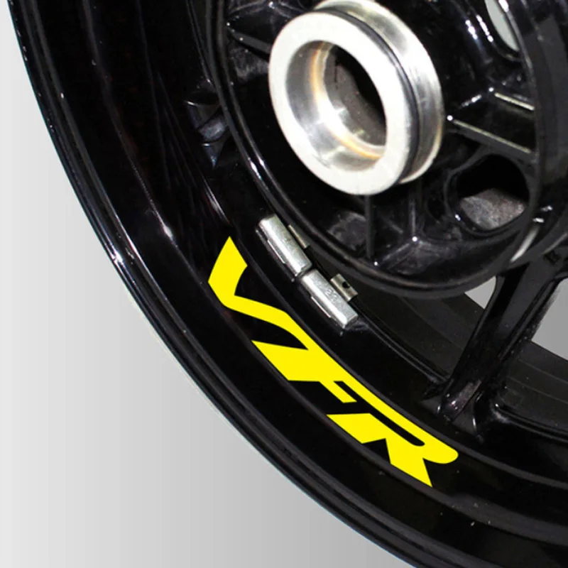 Motorcycle Reflective wheel Tire logo creative stickers rim inner Decorative waterproof decals For Honda VFR 750 800 400 1200 | Автомобили
