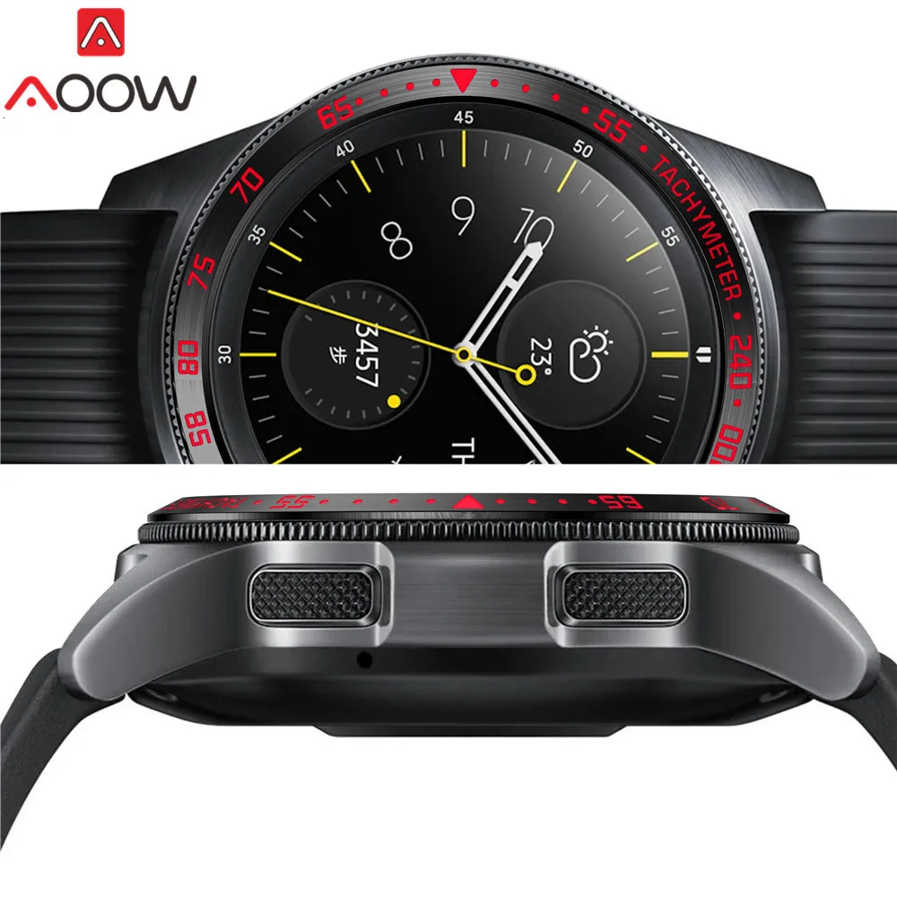 Ободок кольцо стиль для samsung Galaxy Watch 42 мм/шестерни Спорт клейкая крышка против царапин Нержавеющая сталь защита аксессуары