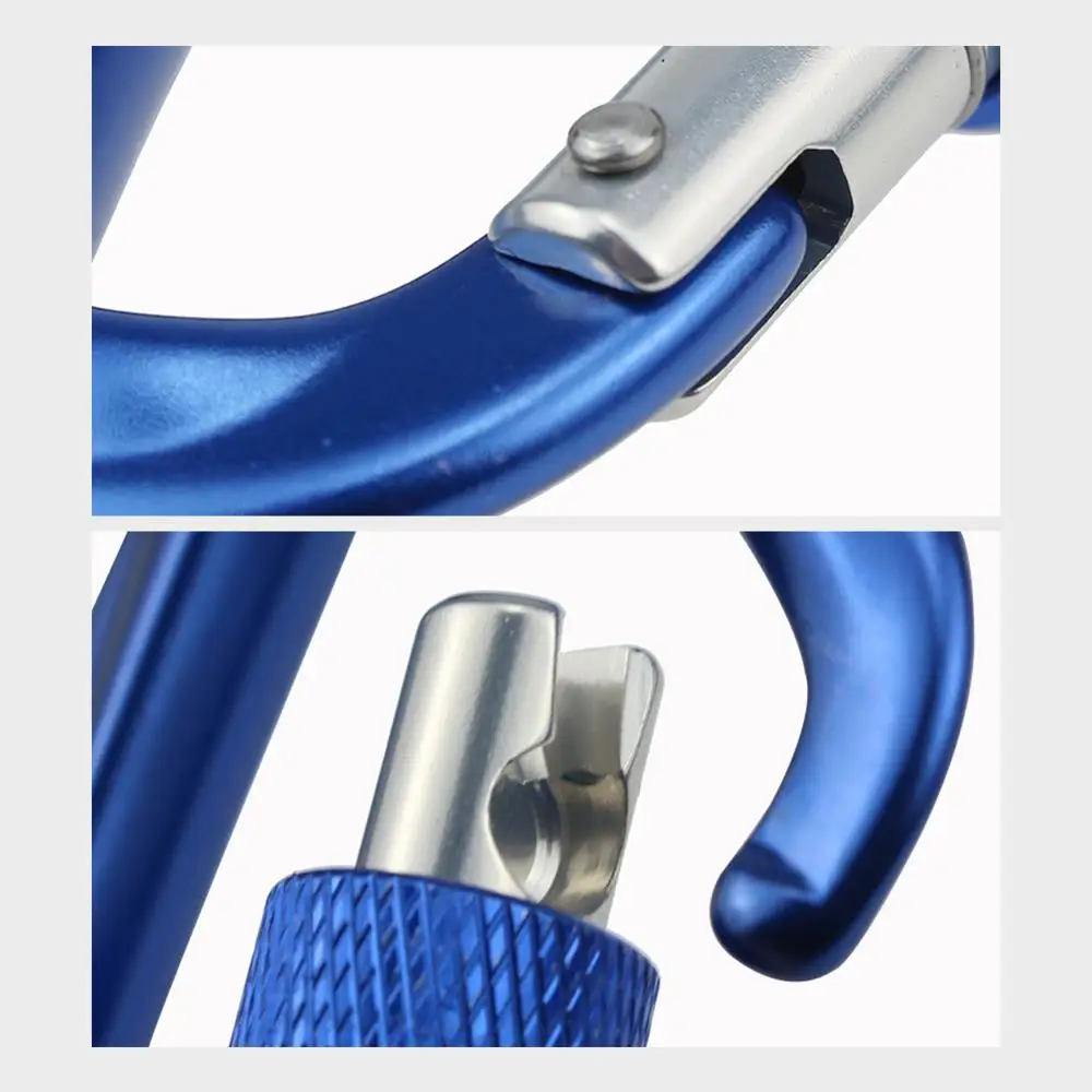 

Professional Carabiner D Shape 12KN 25KN Climbing Buckle Security Safety Master Lock Outdoor Rock Climbing Buckle Equipment