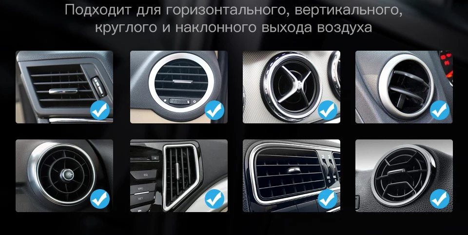 KUULAA Автомобильный держатель для телефона Магнитный держатель на вентиляционное отверстие металлический магнит Автомобильный держатель для телефона вращение на 360 ° универсальная подставка для мобильного телефона