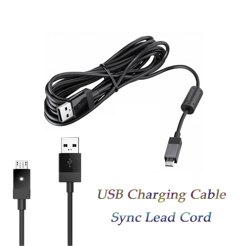 Bbzeal 9ft зарядный кабель USB шнур питания с Светодиодный индикатор зарядки для PS4/xbox