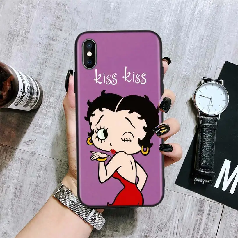 Betty boop винтажный черный чехол для телефона huawei mate 30 20 10 P30 P20 P10 Pro Lite P Smart Z роскошный Coque Shell