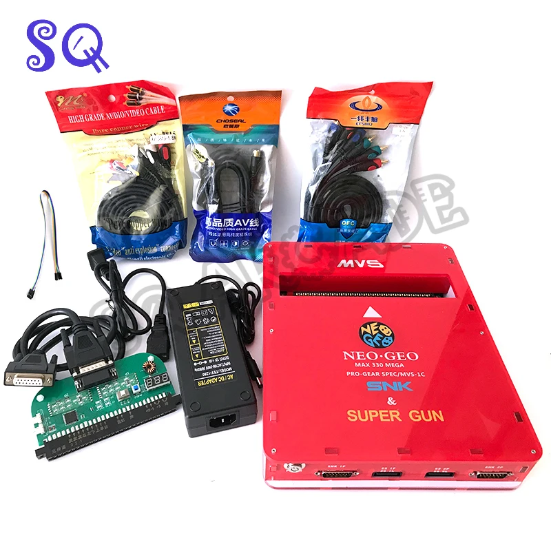 Новый геймпад JAMMA CBOX MVS SNK NEOGEO MVS-1B to DB 15P Joypad SS с выходом AV RGB для картриджа 161 in 1 и 120 в