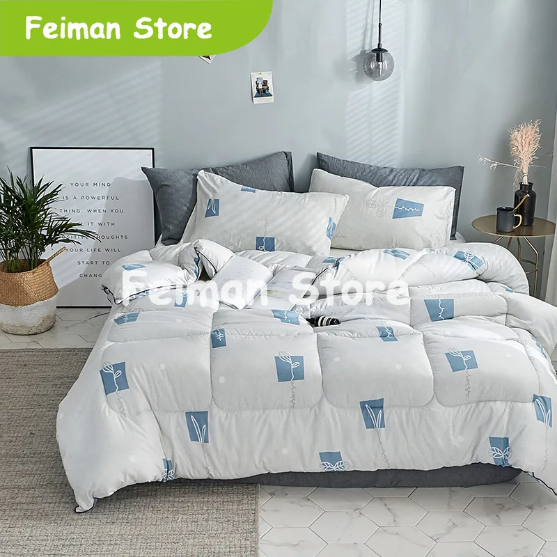 2019 новое зимнее стеганое одеяло с рисунком птицы утолщенное для дома постельные