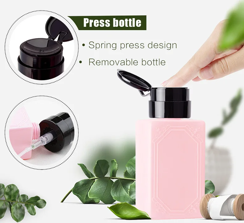 Прямая поставка 3 шт. 300 мл пустая пластиковая жидкость для удаления лака ногтей