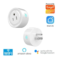 smart home residential power plug 2 4g wifi tuya app control electric switch 110 220vac us standard support amazon alexa google