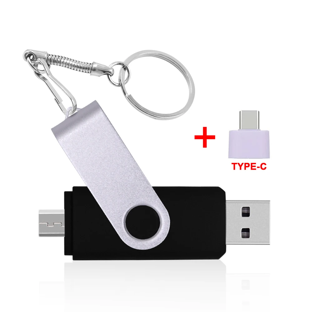 Usb флеш-накопитель 256 ГБ 128 OTG и TYPE C usb s 64 32 16 флешка 3 в 1 u-диск USB-флешка | Компьютеры