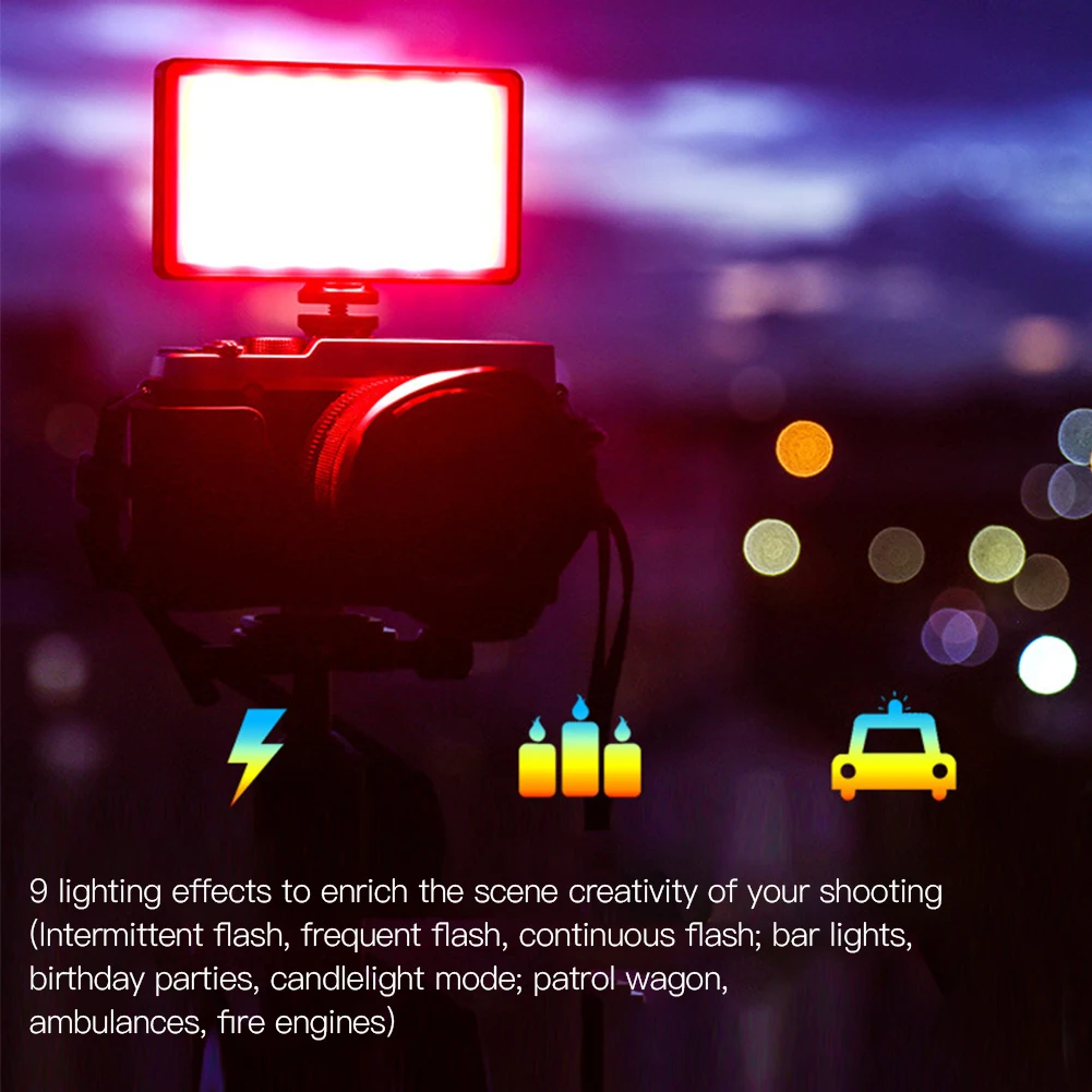 VILTROX Weeylight RB08P RGB Полноцветный свет Высокая CRI LED Заполнение телефоном SLR Камера фотографии Лампы включены.