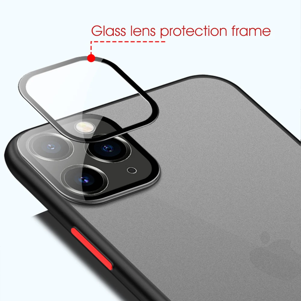 Матовый Акриловый чехол для телефона Apple iPhone 11 силиконовый Pro Max Capa 11Pro прозрачный |