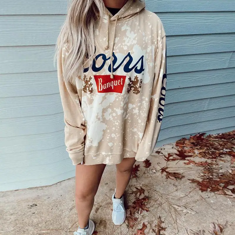 

Kawaii Womens Loose Streetwear Hoodies Letter Printing Sweatshirt Women Pullovers 2020 Autumn Clothes for Teens Korean Tops