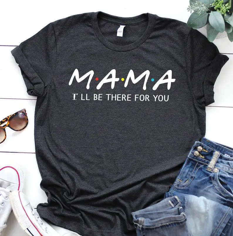 

I Love Mama подарок для мамы, женские рубашки, хлопок, Kawaii модный топ с о-образной шеей, графический с коротким рукавом для мамы; Повседневные футб...