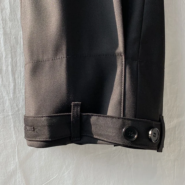 

Male Loose Vintage Fashion Suit Pants Long Harem Trousers Men Korea Japan Style Streetwear Casual Bundle Hem Pants