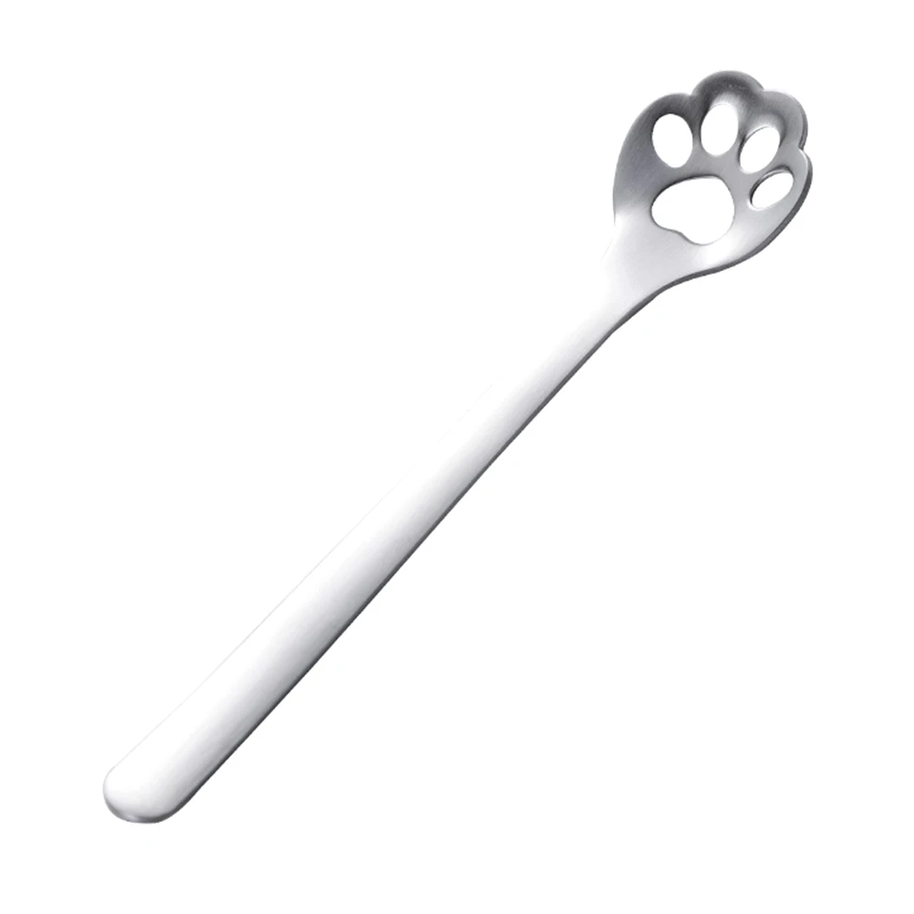 Творческий Нержавеющая сталь для перемешивания кофейная/чайная ложка кошка