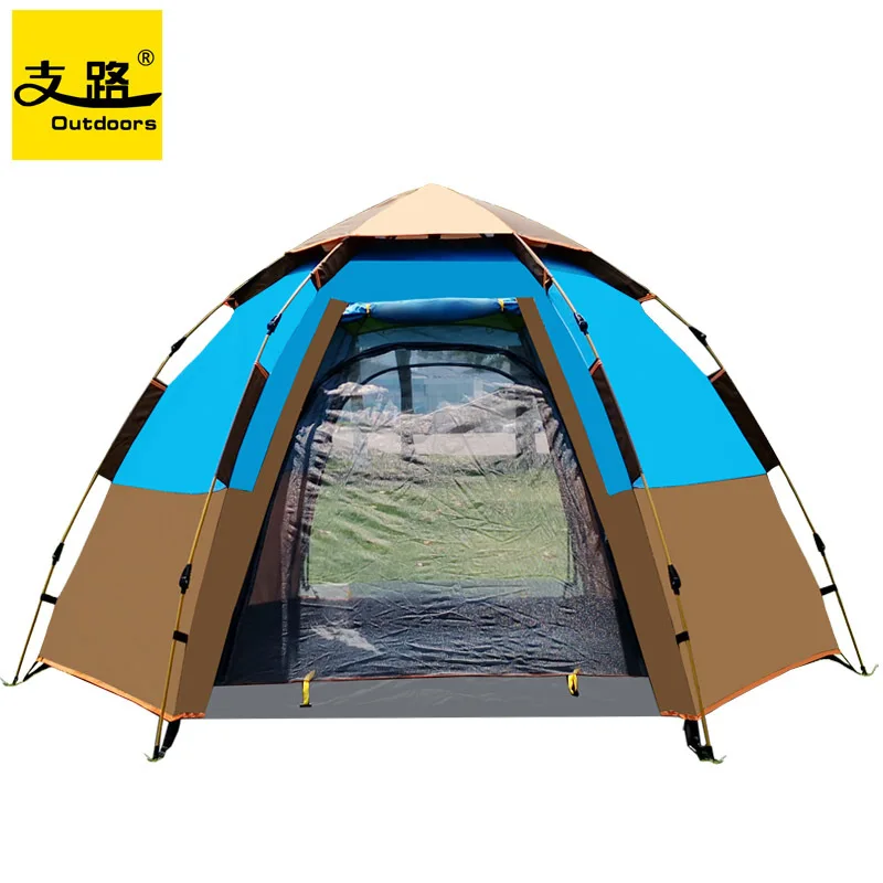 

Tent outdoor 5-8 people automatic rainstorm protection 2 double thick rainproof camping outdoor camping household tent