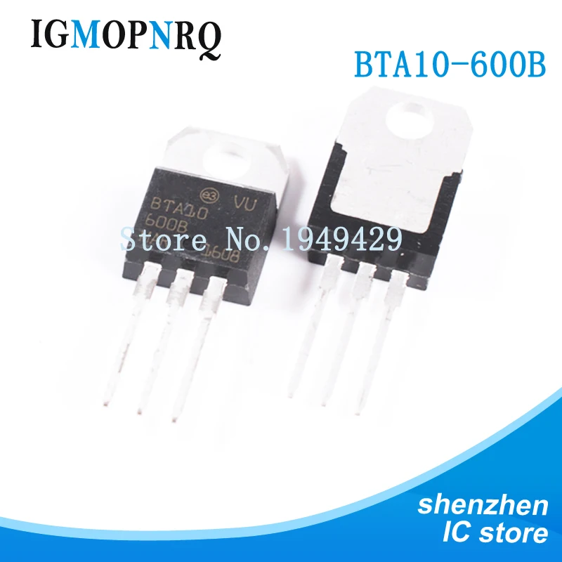 10 шт BTA10-600B TO-220 BTA10-600 BTA10 Triac Amp 600 вольт новинка быстрая доставка | Электронные