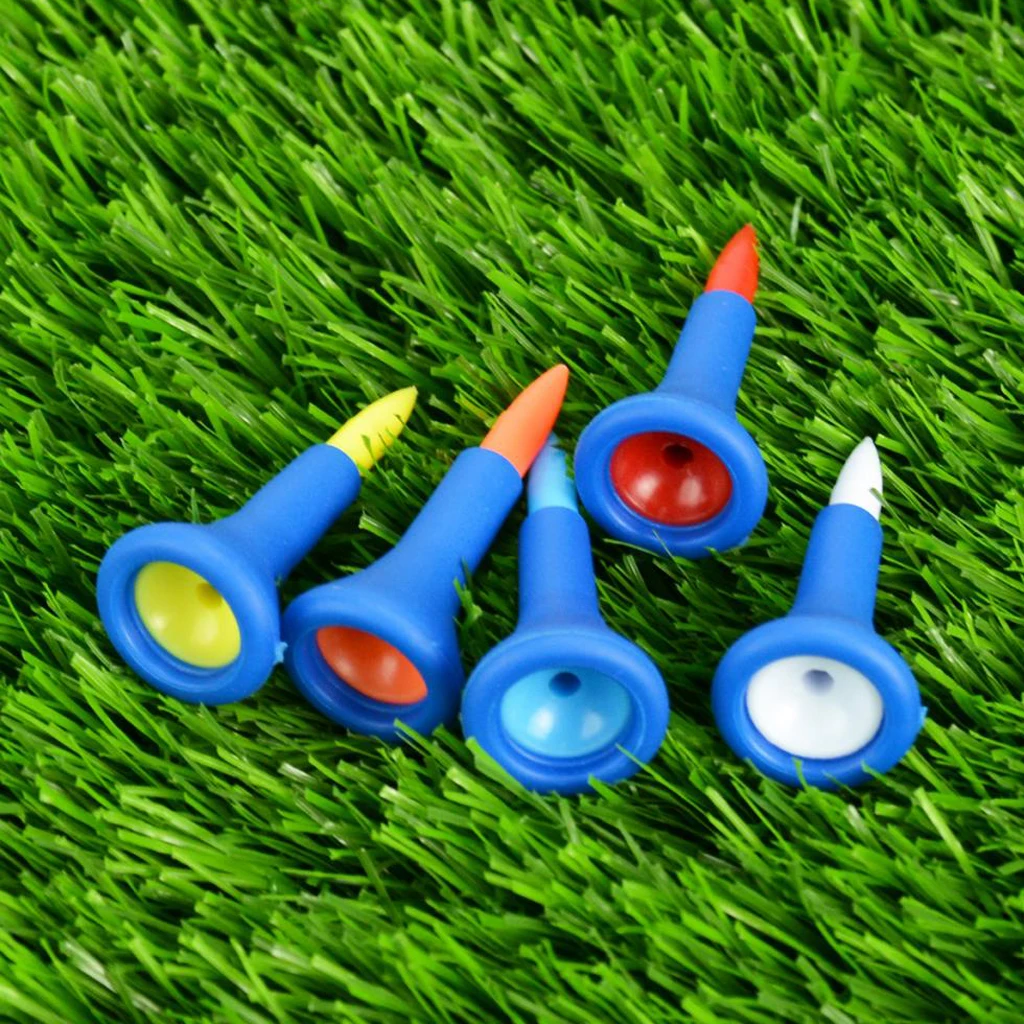 

20 Pcs Durable Golf Tee Rubber Cushion Top Golf Tee Accessories - 42m
