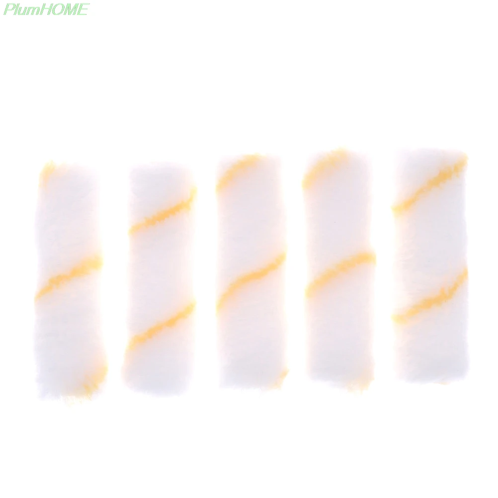 

5 Pcs 4" Paint Roller Covers Mini Paint Roller Edger Trim Roller