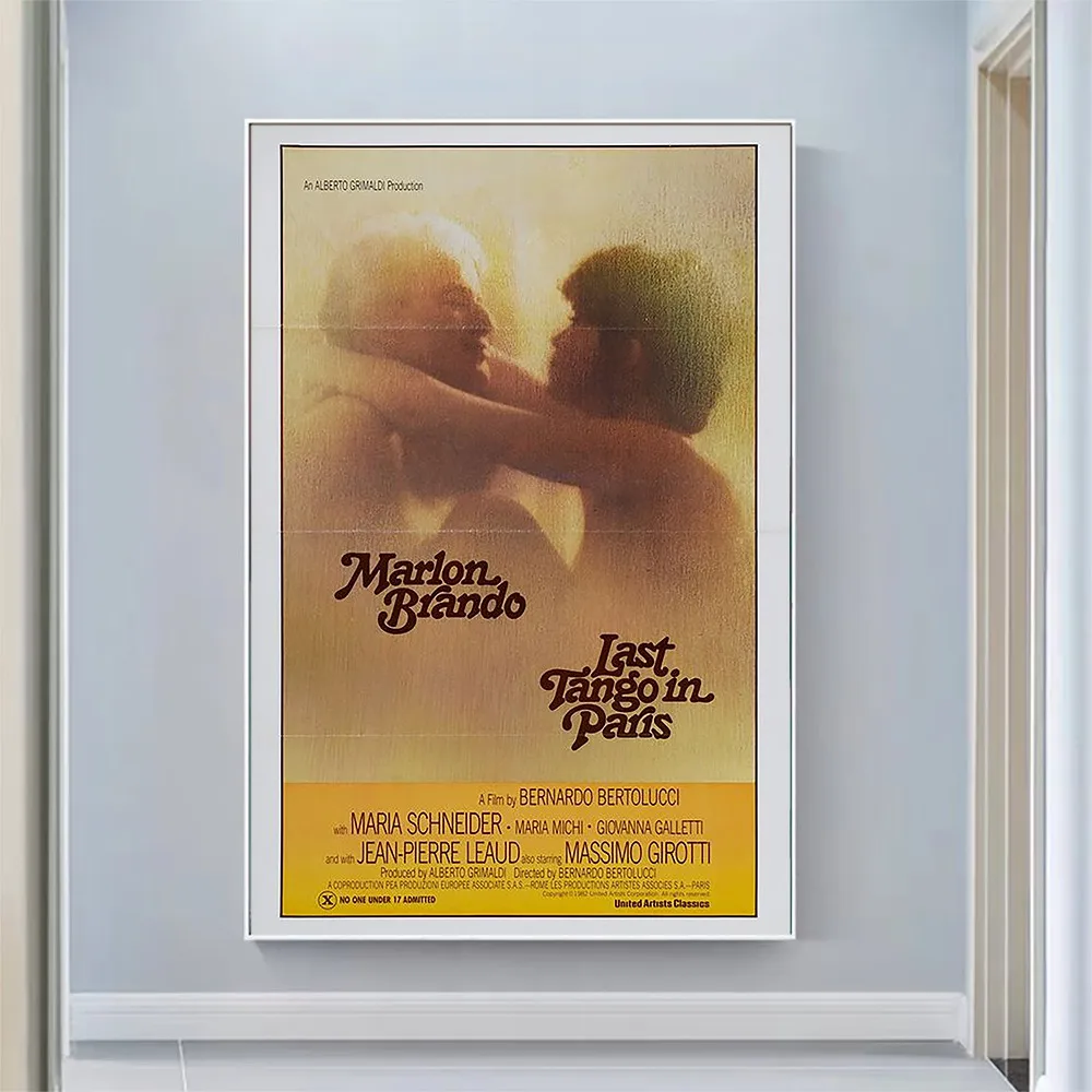 

CP1902 Last Tango in Paris (2) Classic Hot Movie Print Silk Fabric Poster Indoor Wall Art Decor Gift