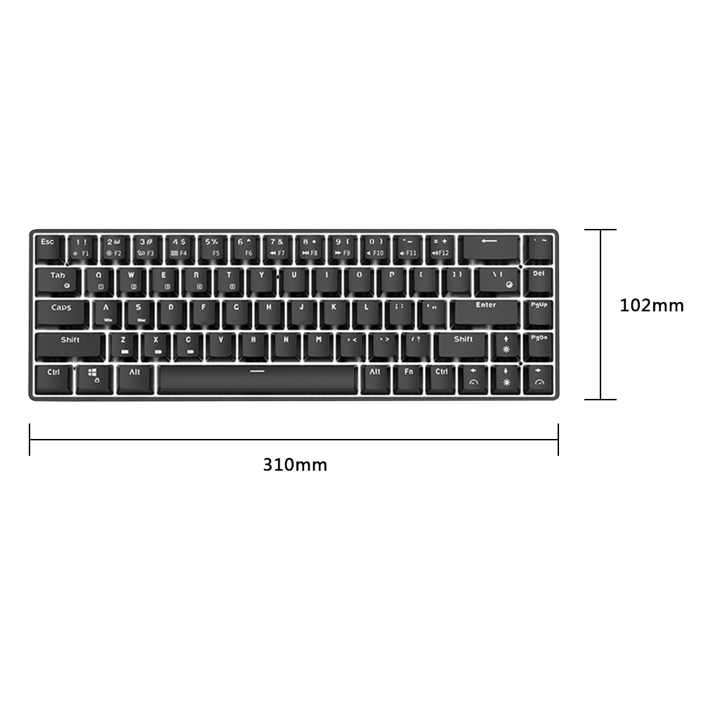 

Dual Mode Mechanical Keyboard Bluetooth-compatible 3.0 USB Wireless Gamer Kit Office for Household Computer Accessories