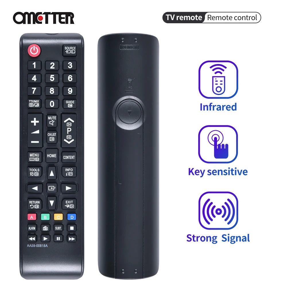 

AA59-00818A Replacement TV Remote Control Large Buttons Multi-Functional Controller​​ Low Power Consumption Controls