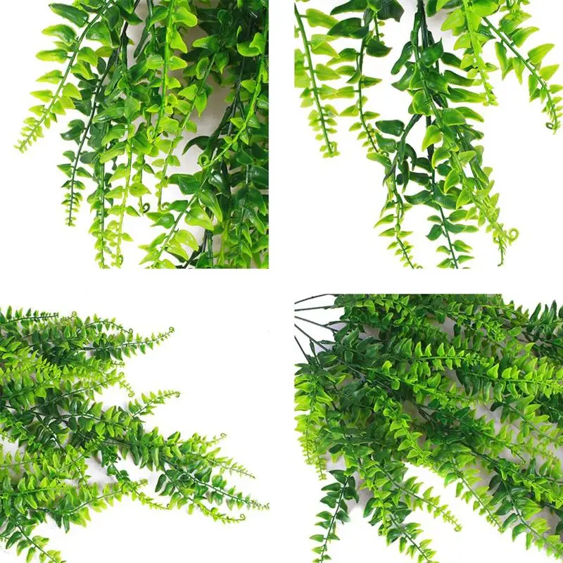 

1pc Lifelike Artificial Plant Garland Plastic Artificial Leaf Vine Hanging Leaf Garland Photography Props Home Decor Accessories