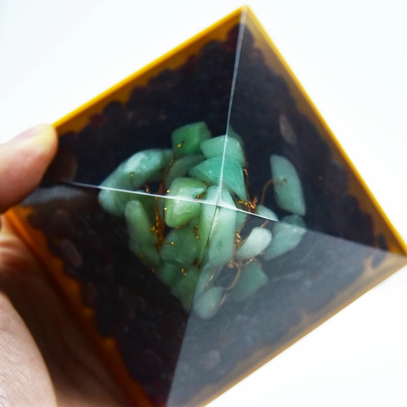 Crystal Tree Of Life Orgonite Positive Energy Pyramid Healing Garnet Aventurine Yoga Meditation Chakras Orgon Jewelry Ornaments