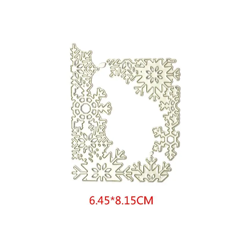 Снежинка границы металла Вырубные штампы Трафаретный Скрапбукинг DIY штамп для