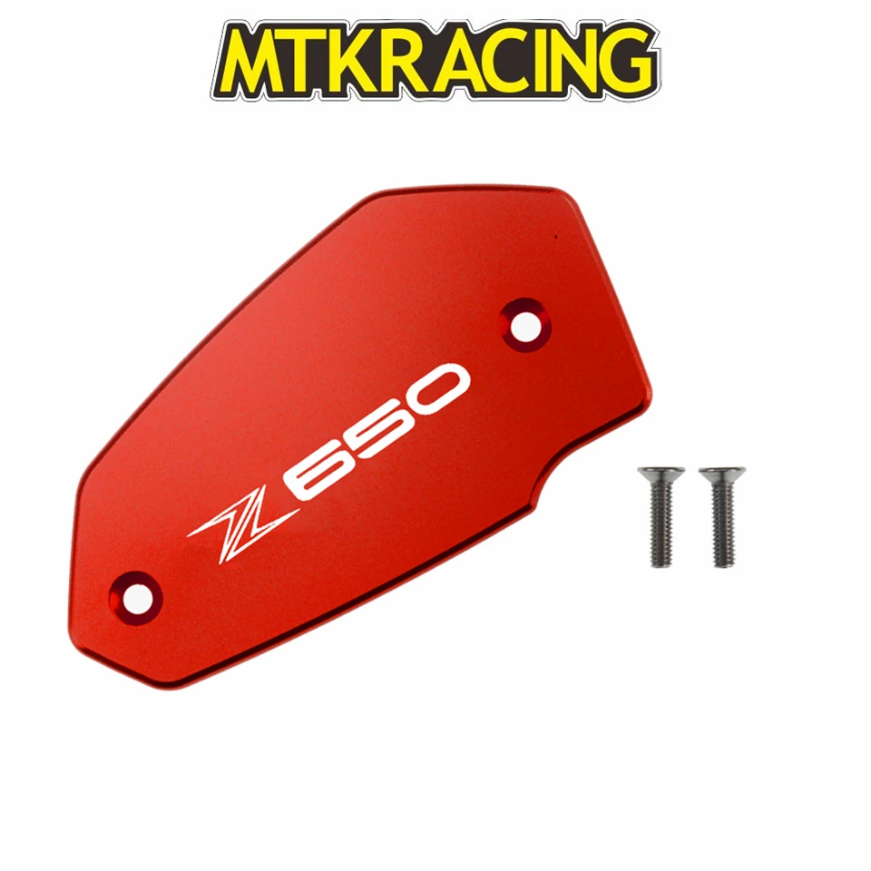

CNC Aluminum Motorcycle Brake Fluid Fuel Reservoir Tank Cover Cap FOR Kawasaki Z650 2017-2019