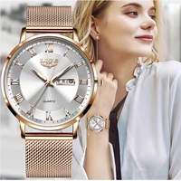 2021 lige top brand fashion ladies watches stainless steel band quartz female wrist watch ladies gifts clock relogio feminino