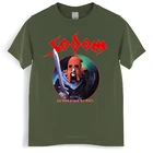 Мужская хлопчатобумажная футболка топы с круглым вырезом SODOM IN THE SIGN OF EVIL THRASH KREATOR VENOM, Хеллхаммер, большие размеры, Мужская Черная футболка