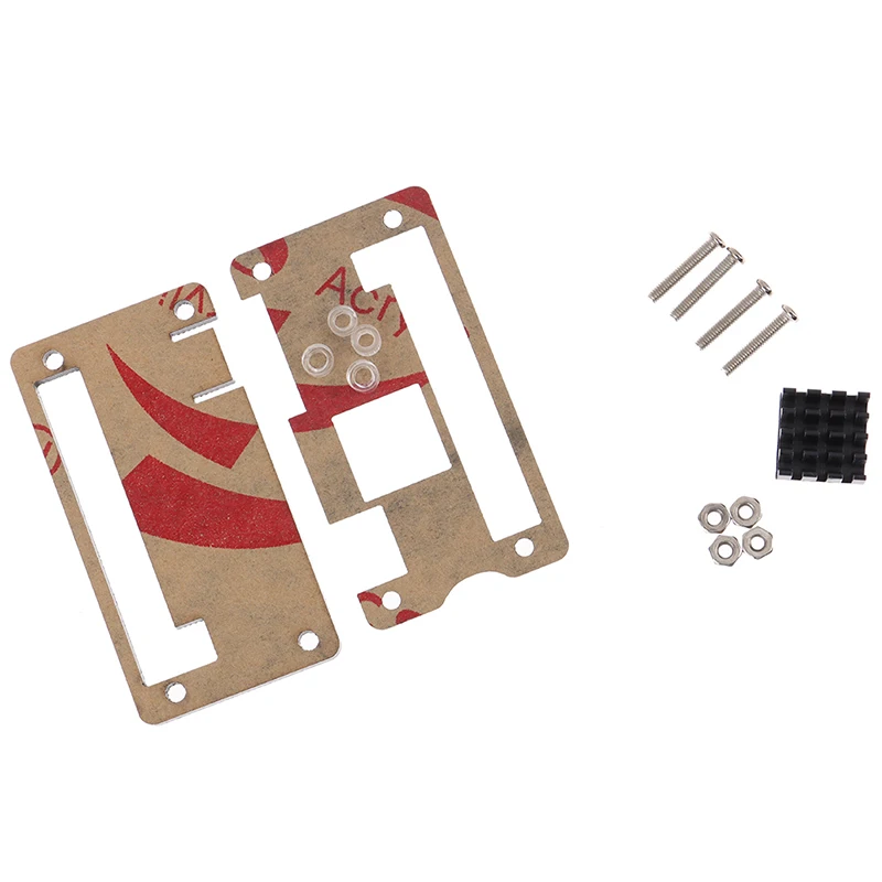 

Raspberry Pi Zero W wireless Acrylic Case with Heat Sink Clear Black Enclosure