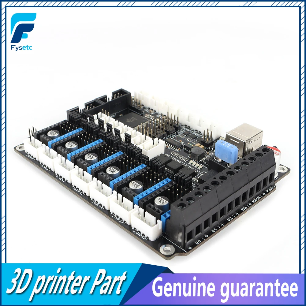 Плата все в одном с 6 драйверами FYSETC F6 V1.4 для полета TMC2208 UART разъемом XH/MX VS SKR V1.3 S6 Ender