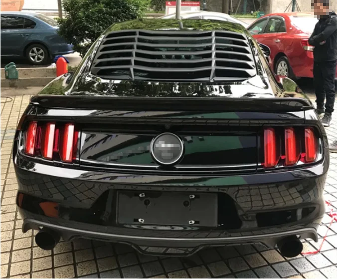 

For Ford Mustang spoiler 2015-2019 ABS Plastic Material Unpainted Color Rear Roof Spoiler Wing Trunk Lip Boot Cover Car Styling