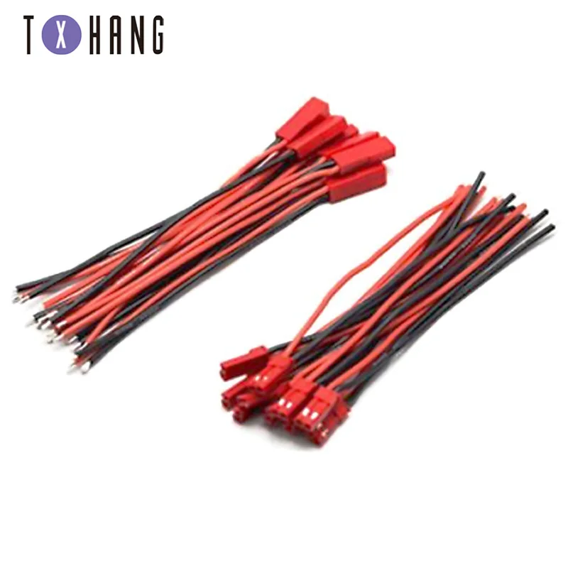 10Pairs 100 2 Pin Connector JST Plug Cable Male/Female For RC BEC Battery Helicopter DIY FPV Drone Quadcopter | Электронные