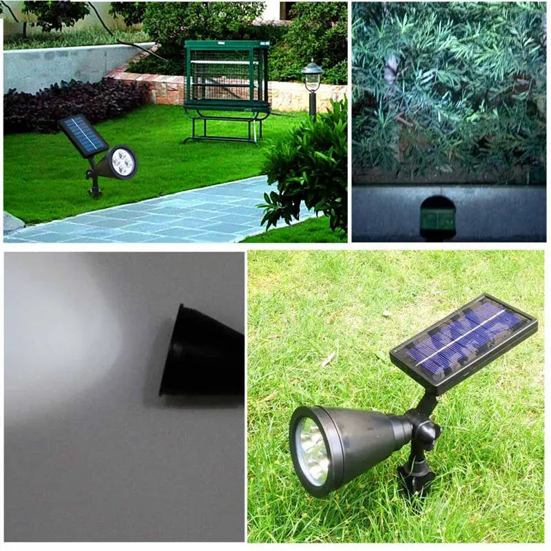 

SZYOUMY Solar Power LED Lights Waterproof Outdoor Garden Spot Lights Spike Lawn Lamp Landscape Lighting Spotlight Flood Light