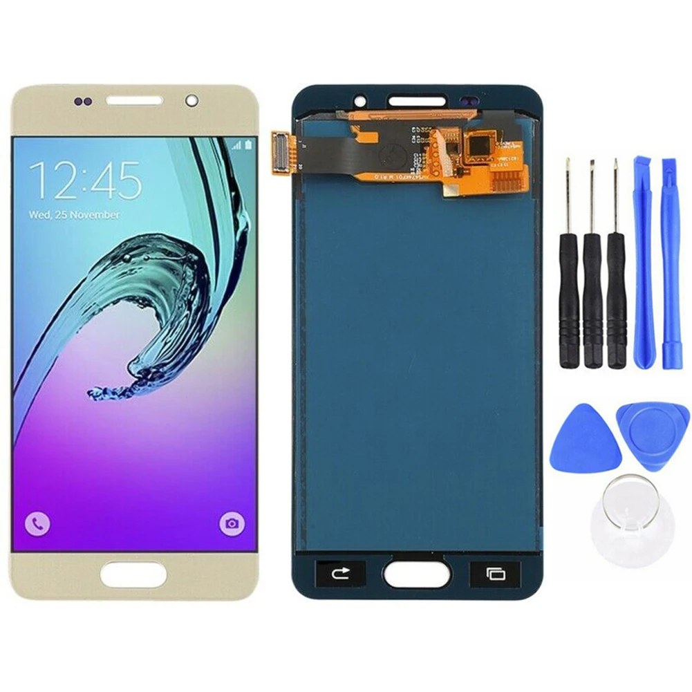 Замена без рамки ЖК сенсорный экран дигитайзер с инструментом для Sam sung Galaxy A3 2016