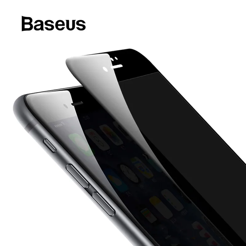 Baseus 3D Защита экрана для iPhone 7 7 Plus анти шпион конфиденциальности Защитное стекло для iPhone 8 8 Plus закаленное стекло Filme